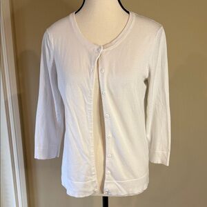 Le Chateau White Cardigan Sweater